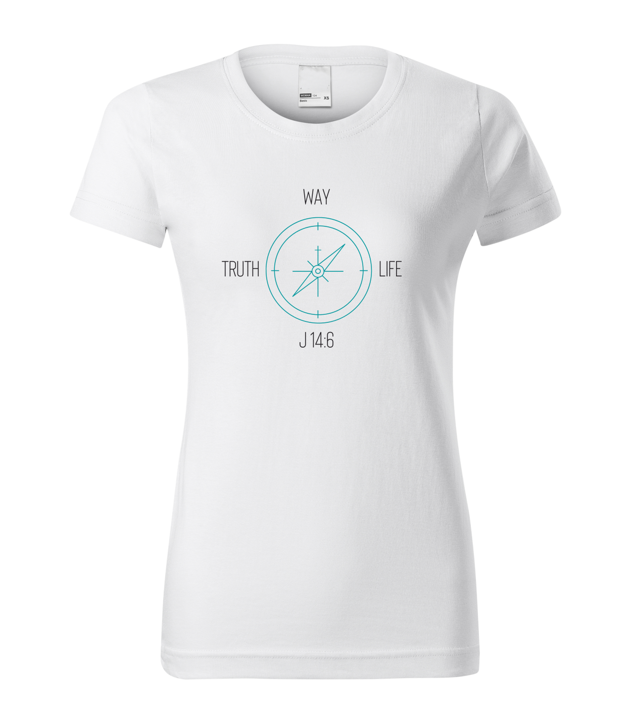T-shirt Way Truth Life,Droga Prawda Życie – kompas