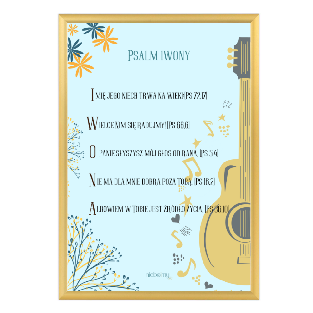 Psalm  imienia - prezent na każdą okazję dla Pani,Pana